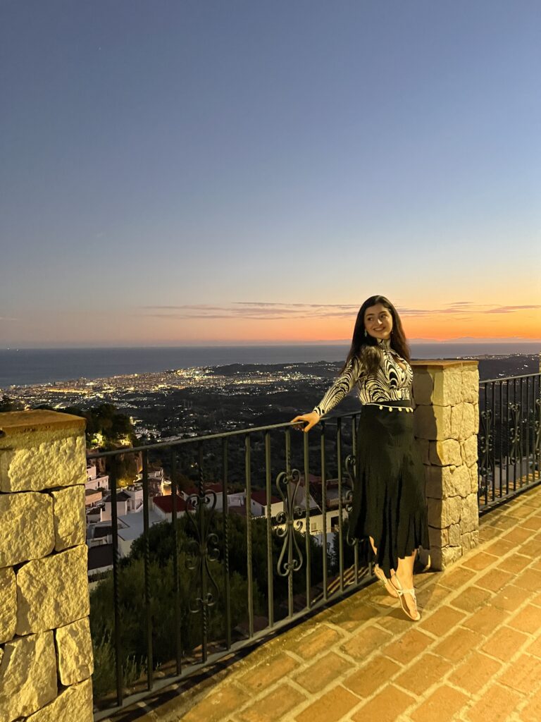 Woman in Sunset of Mijas