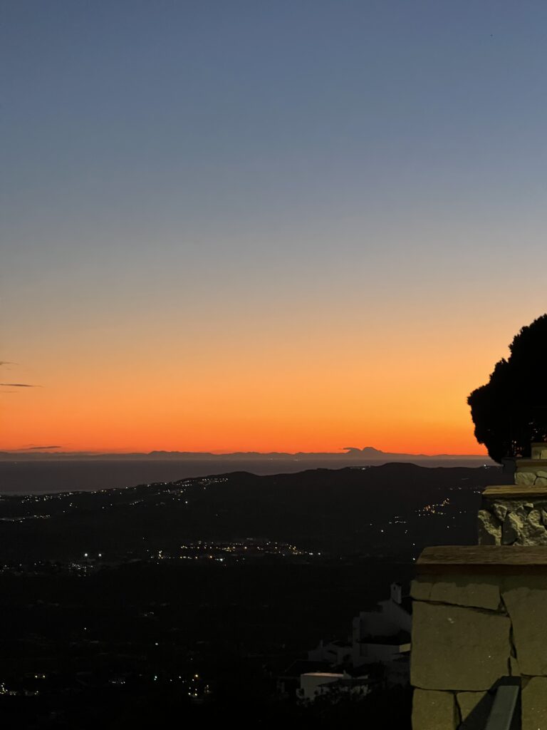 sunset in Mijas Pueblo