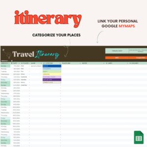 Ultimate Multi-Stop Travel Planner Long Term Google Spreadsheet - Image 4