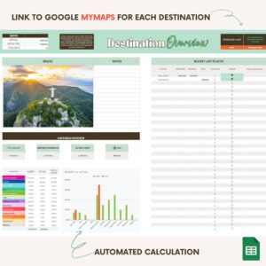 Ultimate Multi-Stop Travel Planner Long Term Google Spreadsheet - Image 6