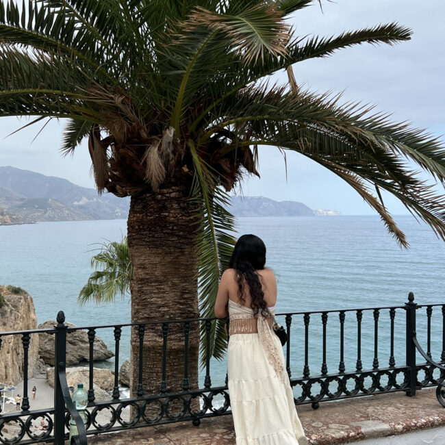 Woman in Nerja, balcon de europa